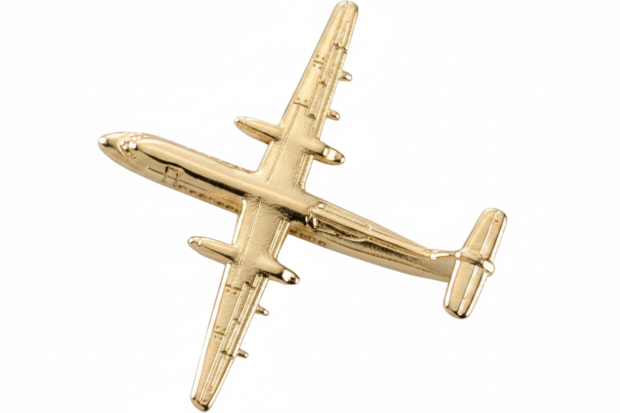 DASH-8 Lapel Pin - Gold Sky Wing