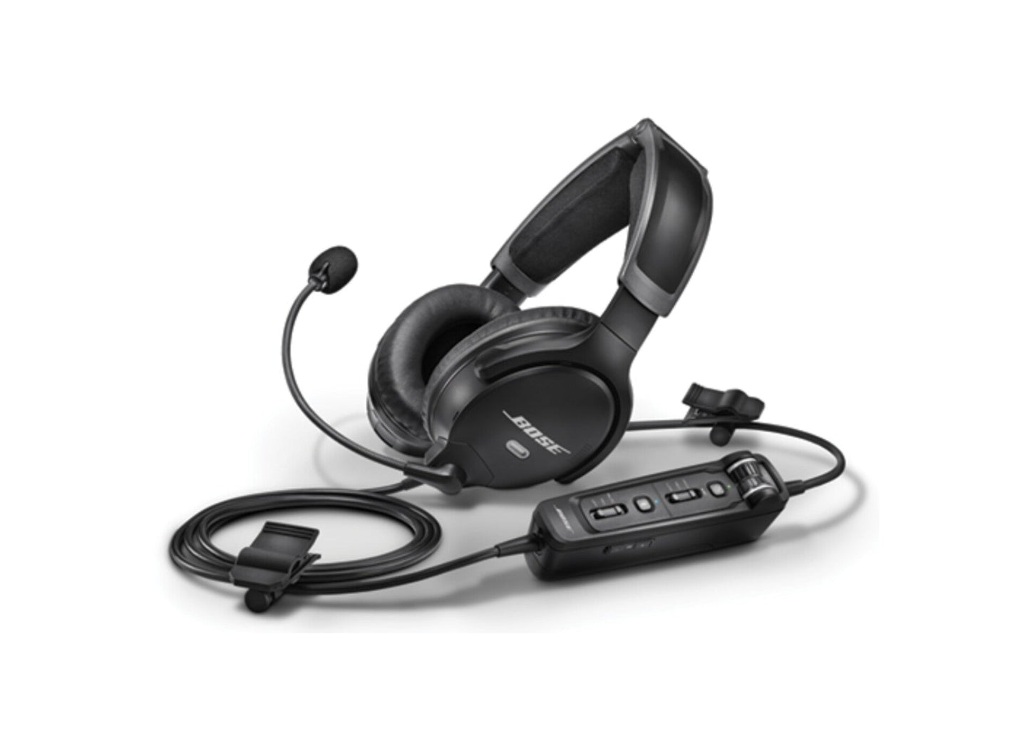 Bose A30 Headset with Dual Plug (Fixed-Wing), Bluetooth, High Impedance and Straight Cable Bose