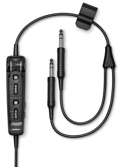 Bose A30 Headset with Dual Plug (Fixed-Wing), Bluetooth, High Impedance and Straight Cable Bose