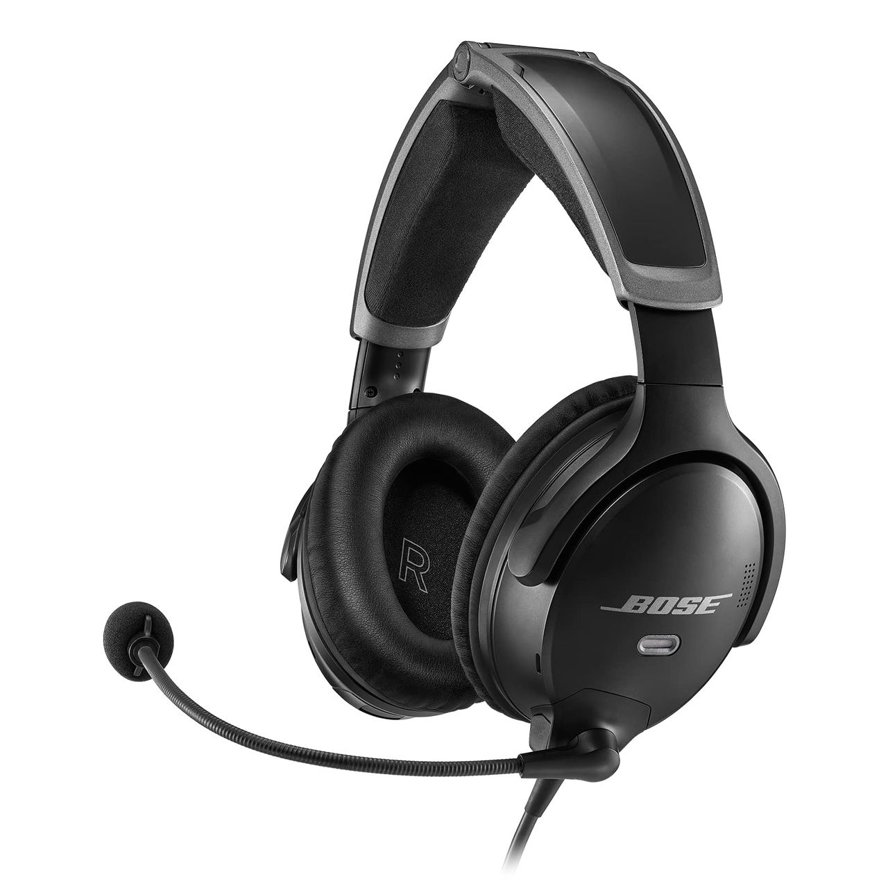 Bose A30 Headset with Dual Plug (Fixed-Wing), Bluetooth, High Impedance and Straight Cable Bose