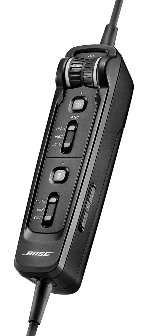 Bose A30 Headset with Dual Plug (Fixed-Wing), Bluetooth, High Impedance and Straight Cable Bose