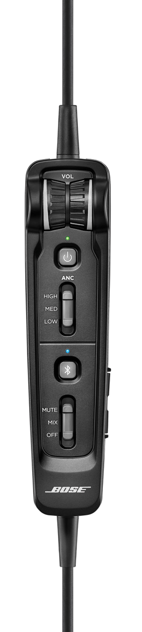 Bose A30 Headset with Dual Plug (Fixed-Wing), Bluetooth, High Impedance and Straight Cable Bose