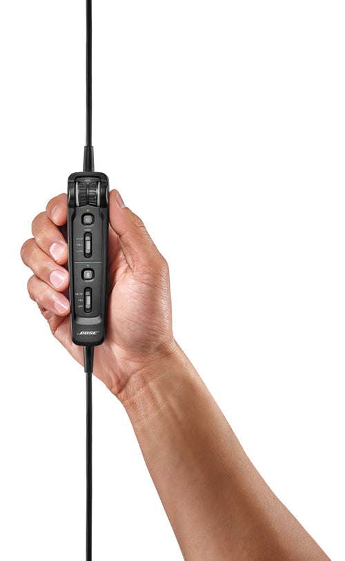 Bose A30 Headset with Dual Plug (Fixed-Wing), Bluetooth, High Impedance and Straight Cable Bose